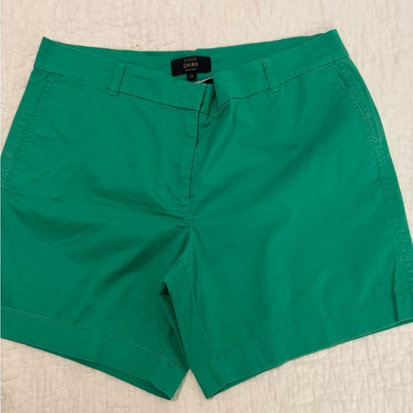 J. Crew Chino Shorts Green. Size 12 6” - Picture 1 of 7